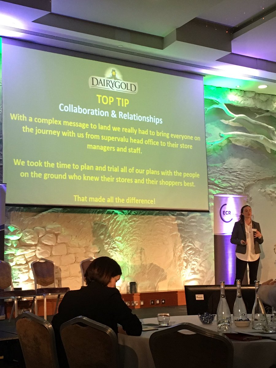 Mooneka01's tweet photo. Great ‘Feel Good’ presentation on Make a Minute for Micro Volunteering Campaign for #Dairygold - Ashley O’Sullivan, Kerry Foods #ECRShopper https://t.co/iuWnn66DRg