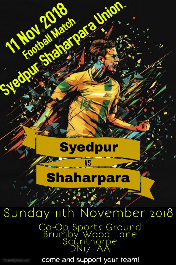 FfdIrons's tweet photo. FFD iron are pleased to announce that we are hosting the first ever Bangladeshi veteran game between Shaharpara and Syedpur.
Players are coming from all over England to participate.
The game will kick off at 2pm and will be hosted at the co-op grounds in Scunthorpe. https://t.co/6j9cFvPiFo