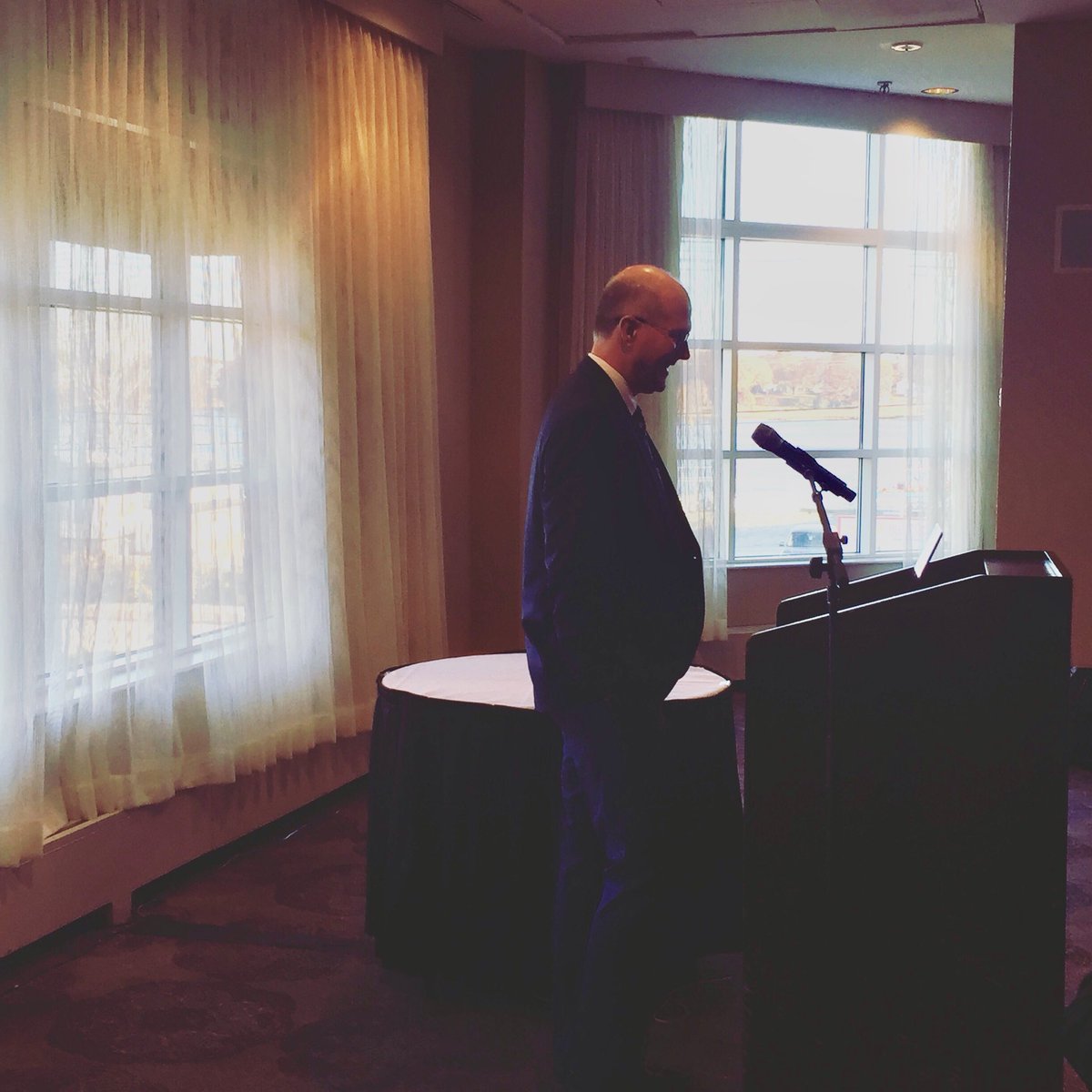 .@UNHPrez James “Jim” Dean, and former Tar Heel, spoke at the <a href="/BankofAmerica/">Bank of America</a> / <a href="/MerrillLynch/">Merrill Lynch</a> Speaker Series and dropped an url: unh.edu/nh (and said a real person will answer inquiries from it.) The message: NH Impact.