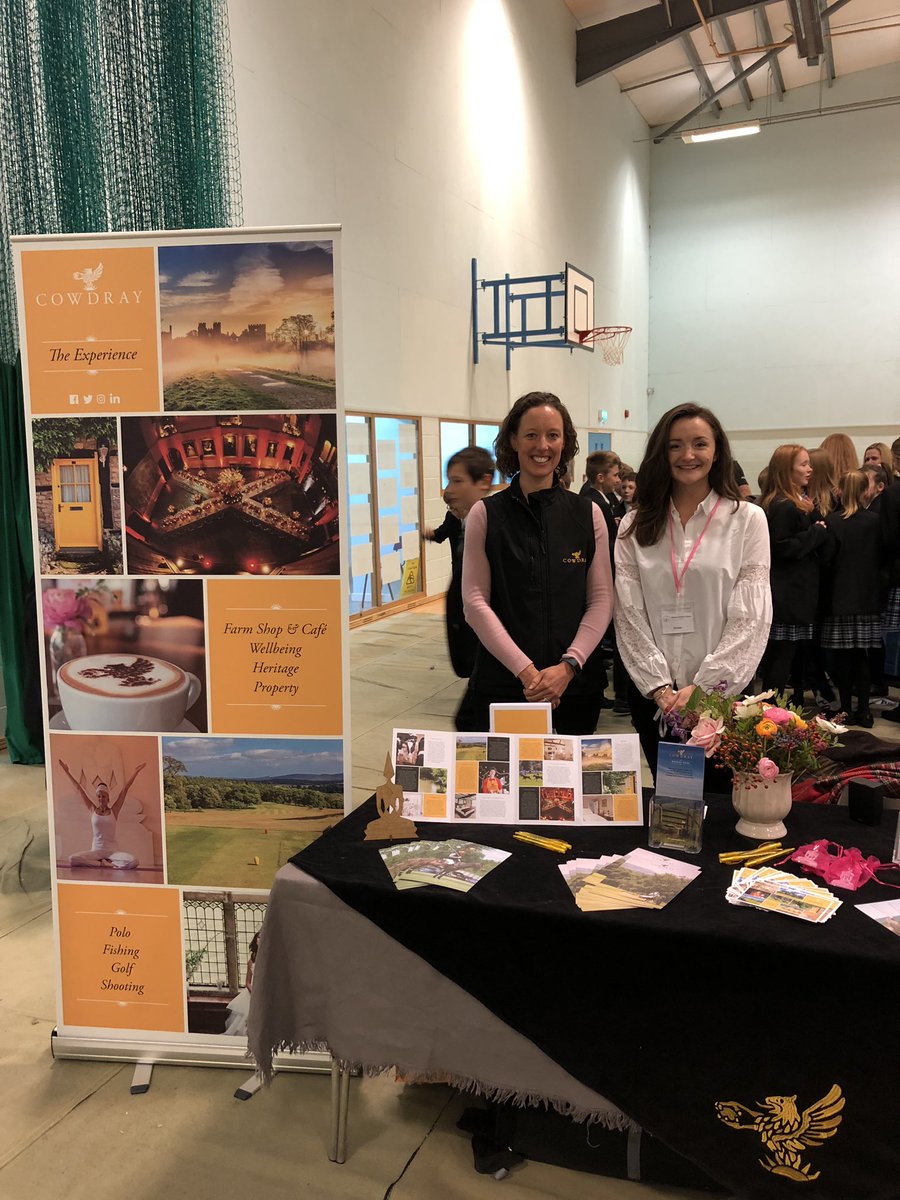 Representing Cowdray as “a great place to work” <a href="/MRC_1st/">Midhurst Rother College</a> Careers Fair today. #cowdrayexperience #careersfair #midhurst #westsussex #careers