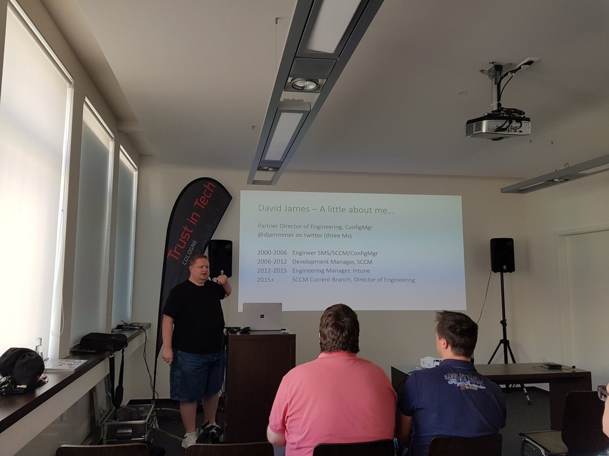 gunzebe's tweet image. ConfigMgr - State of the Nation with @djammmer at #TrustInTechCGN !!!