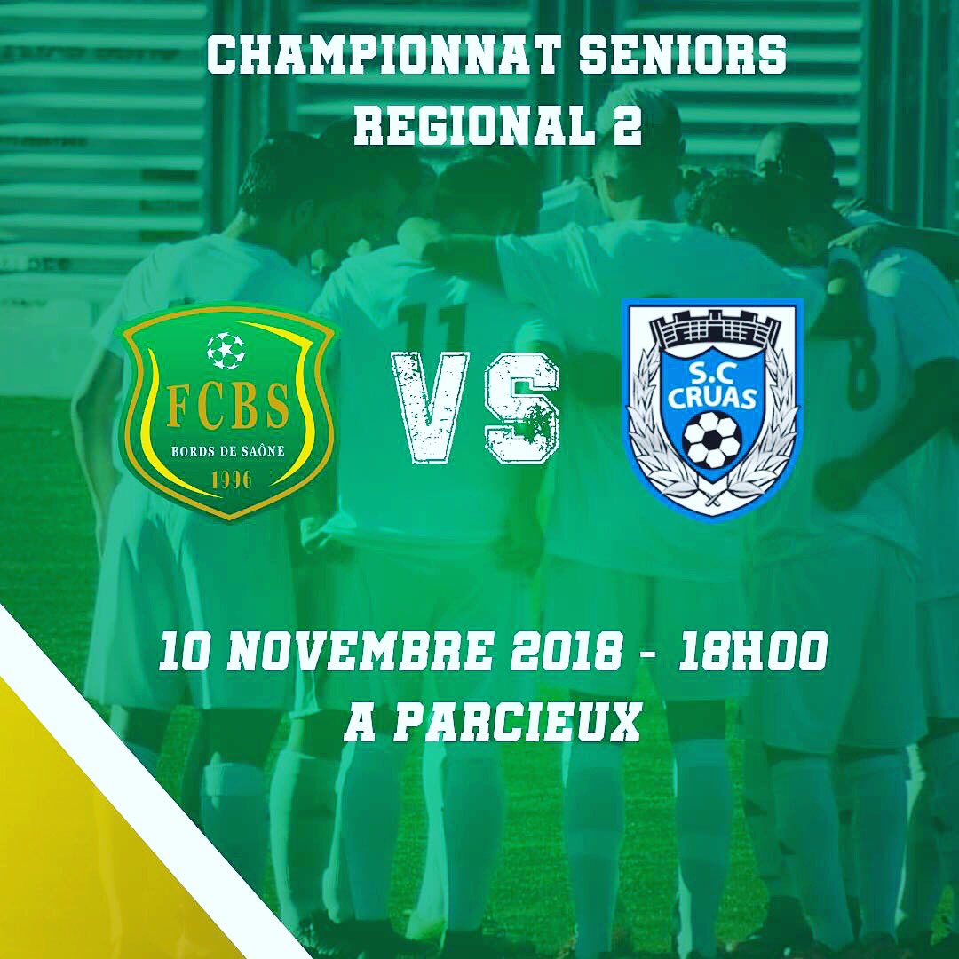 FootballFCBS's tweet image. ⚽️ @FootballFCBS - SC Cruas

🗓 Samedi 10 Novembre 2018 - 18H00

📍#Parcieux