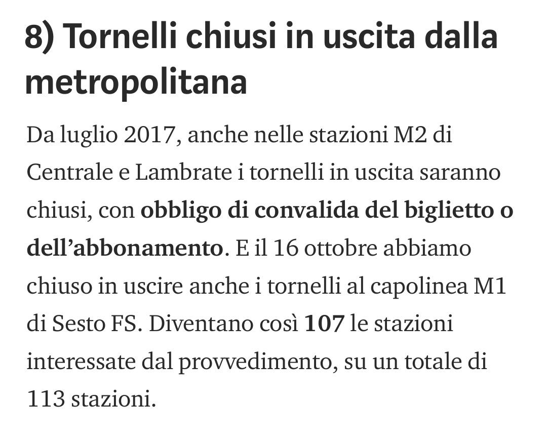 Atm Tenete La Mascherina Ciao Grazie Per La Segnalazione Abbiamo Corretto L Articolo Ed Era Il Tempo A Essere Sbagliato I Tornelli Nelle Stazioni Di Centrale E Lambrate Sono Gia
