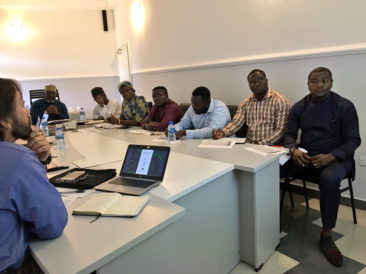 namel_ng's tweet photo. THIS JUST IN:Planning Committee deliberating on logistics for the deployment of the first 400 units of tractors.Super team members include delegates from @FmardNg @JohnDeere @TataCompanies #tractordeployment #agricultureinNigeria
#Agriculture #MechanizedAgriculture #FMARD #NAMEL https://t.co/a36KOeq5HN