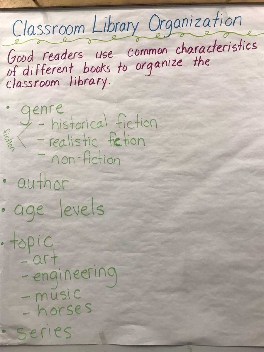 Realistic Fiction Anchor Charts