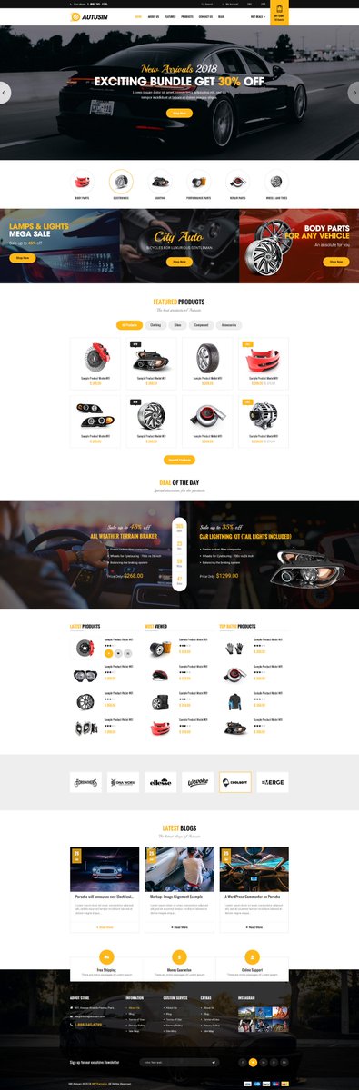 smartaddons's tweet image. 🚖 AUTUSIN ON TREND NOW!
This is a professional WooCommerce theme to the website selling auto parts, equipments, accessories, cars, motorcycles, bikes, spare parts or services.

💟 More info: bit.ly/sw-autusin 
#autusin #woocommercetheme #mobilelayout #multivendor