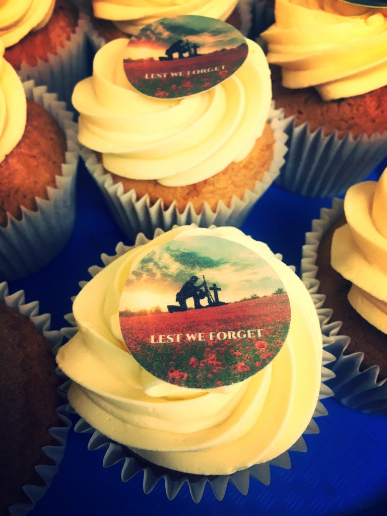 BVPSCatering's tweet photo. #Armistice100 #CupCake  @bvpstweets available after school tomorrow #WeWillRememberThem https://t.co/NTLd6YQCeY