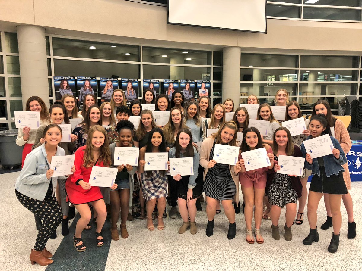 Cumulative team GPA = 3.55
Congratulations to our All Star Scholar Athletes who have maintained a 3.5 GPA or above. #STUDENTathletes