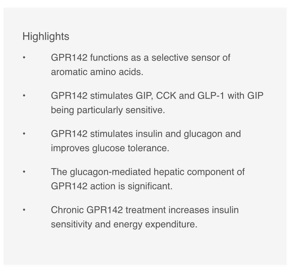 MolMetab's tweet photo. From Thue Schwartz et al: The aromatic amino acid sensor #GPR142 controls #metabolism through balanced regulation of #pancreatic and #gut hormones
https://t.co/0k3Ql5yVzT
#glucose #aminoacid #Gprotein https://t.co/p0SPLWm0Of