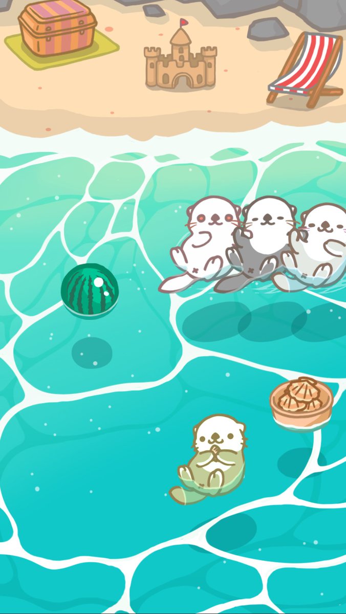 rika_wang81's tweet image. Otters 😍😍😍 #rakkoukabe