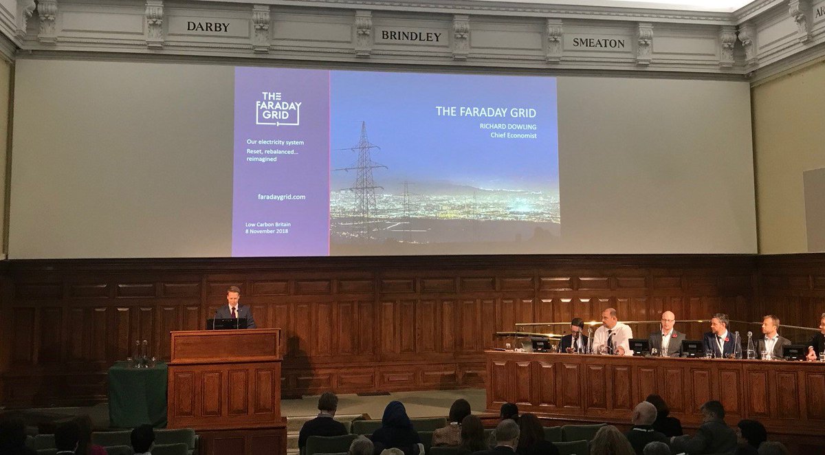 <a href="/TheFaradayGrid/">Faraday Grid</a>’s Richard Dowling discusses at <a href="/Low_CarbonBrit/">Low Carbon Britain</a> how to reimagine the #ElectricityGrid in line with the values of today #LCB2018