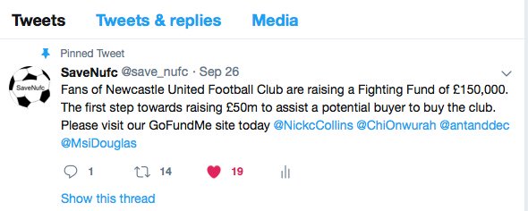 save_nufc's tweet photo. What do all of you ex-pat Toon fans think of this? @ToonArmyChicago @ToonArmyLA @toonarmydallas @ToonArmyPDX @ToonArmyCuse @milehighmagpies https://t.co/JqxZmjGfbH