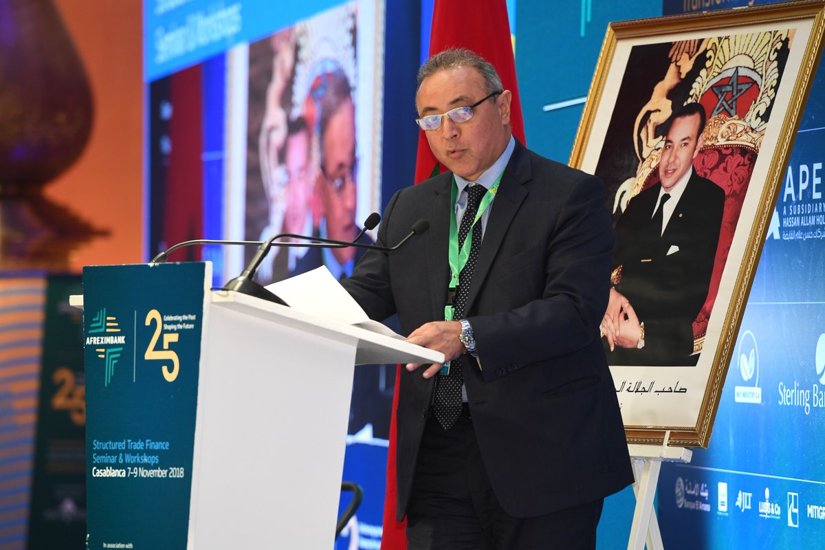 afreximbank's tweet photo. “This 18th Structured Trade Finance Seminar progresses Afreximbank’s goal of strengthening the capacity of its partners and clients in understanding trade and trade-related project financing issues as they affect Africa” - Mr. Amr Kamel #STF2018 https://t.co/p3FMx4xkZ4