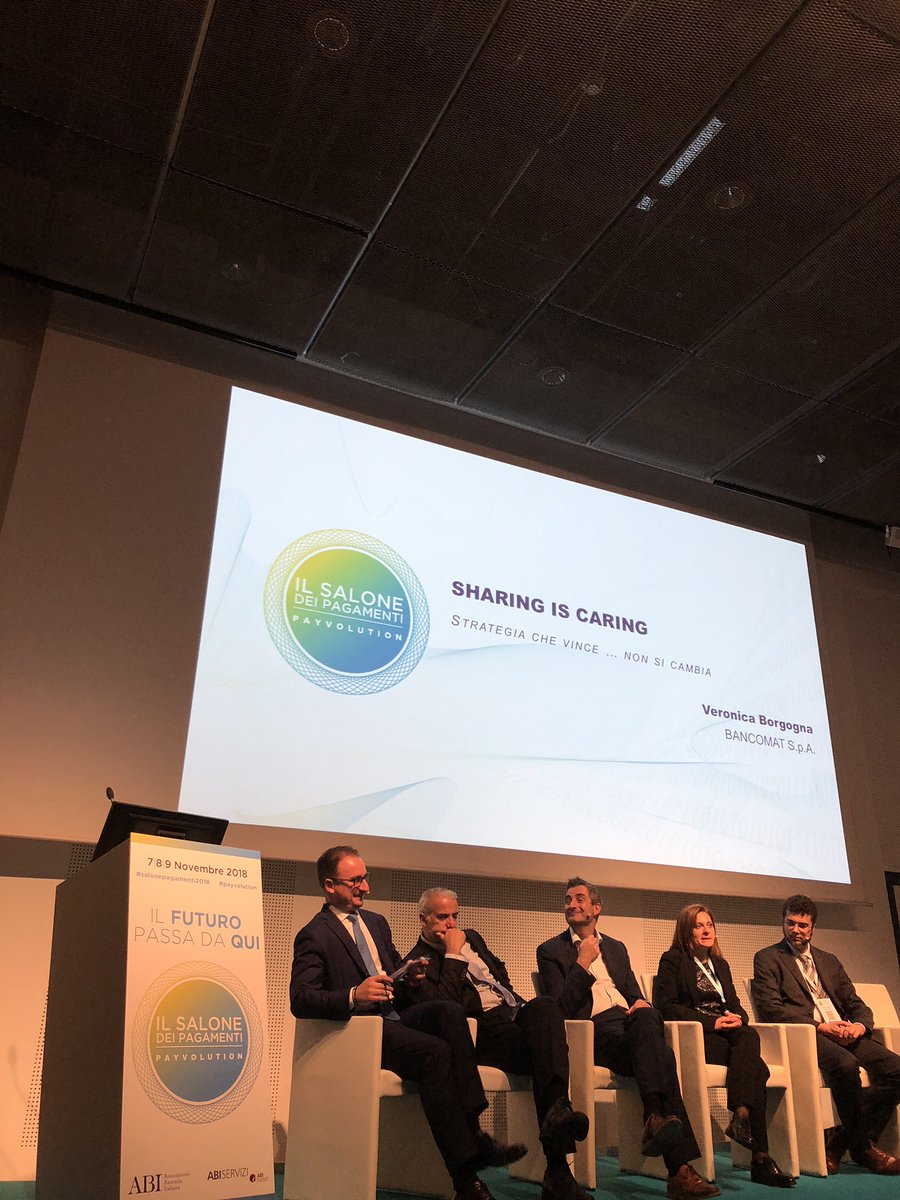 chiarameroni1's tweet photo. “SHARING IS CARING” is the winning strategy - Veronica Borgogna  #sharing #caring #fintech #fintech #certfin #payvolution #bancomat #responsabilization #Awareness  #SalonePagamenti2018 @ABI_Eventi https://t.co/FG0n0WOKMj