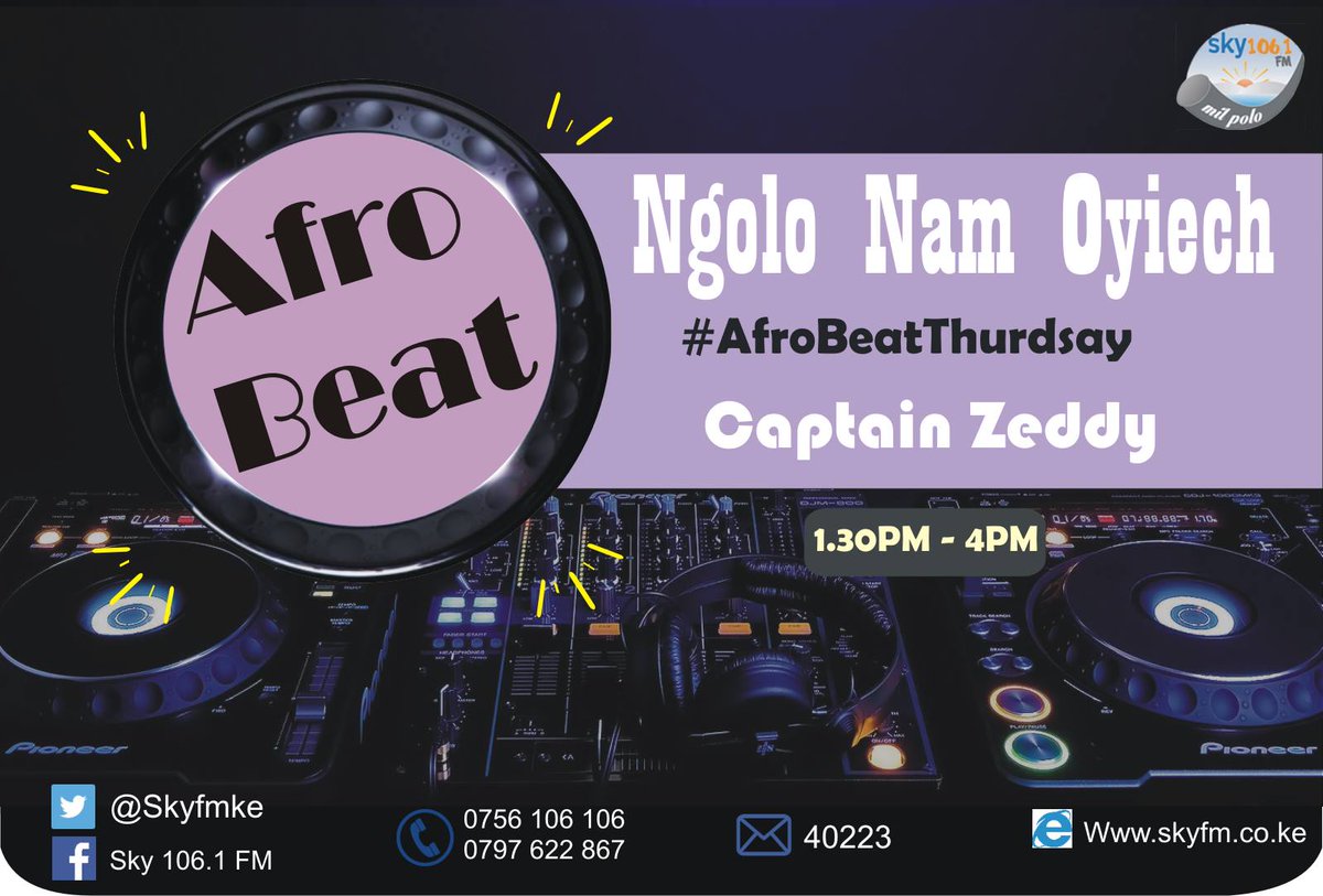 #NgoloNamOyiech now Live! 106.1 ndio Frequency. Kisumu, Siaya, Homabay kod Migori County. <a href="/ArryZeddy/">Zeddy The Greatest</a> nikodi nyaka giko