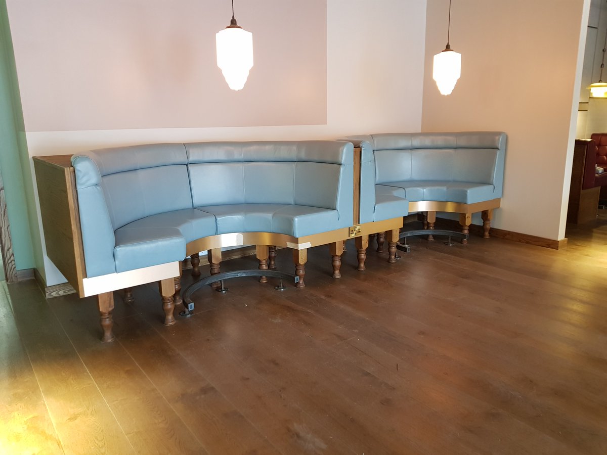 AbmCardiff's tweet photo. Bespoke fixed bench seating by our talented upholstery division https://t.co/VoaW0QiPvv