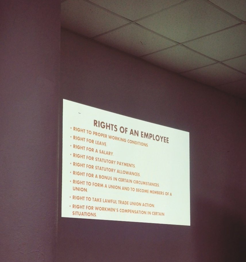 ReadMeSriLanka's tweet photo. What are the rights of employers and employees in #Srilanka that a #startup must know? Here's the list we got from @elawyersLK at the #legalessentials workshop #Entrepreneurship https://t.co/BpEMUhtTHB
