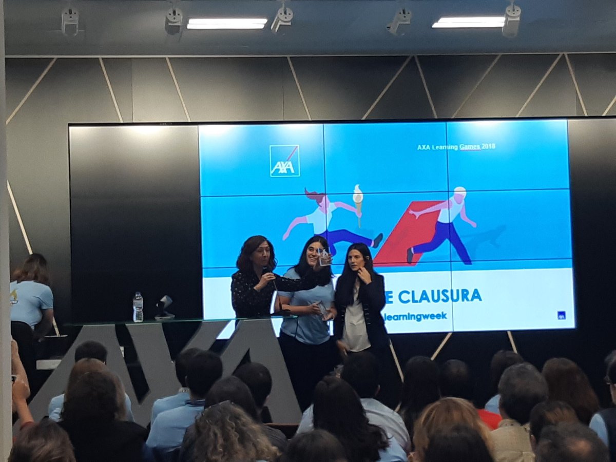 ColomaFrancisca's tweet photo. Enhorabuena por el éxito de la territorial Oeste en la #AxaLearningWeek @CarmenPinoC @AliciaGutiG @azancaptain @BarrajonLopez https://t.co/SozgUVJr7i