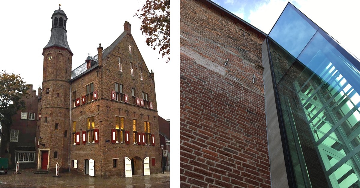 De restauratie en renovatie, inclusief nieuwbouw van een lift aan de buitenzijde, van het rijksmonumentale raadhuis te 's Heerenberg, daterend uit de 16de eeuw, is onlangs officieel opgeleverd! Van onderzoek naar ontwerp en uitvoering: wij zijn trots op dit resultaat!