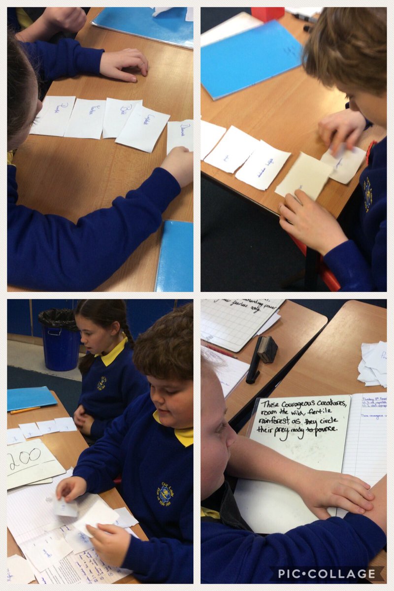 ourladystar6a's tweet photo. Amazing work today from Y6, selecting appropriate vocabulary and using expanded noun phrases to create poems about tigers. @TheLCUK https://t.co/4XKGqVKnQD
