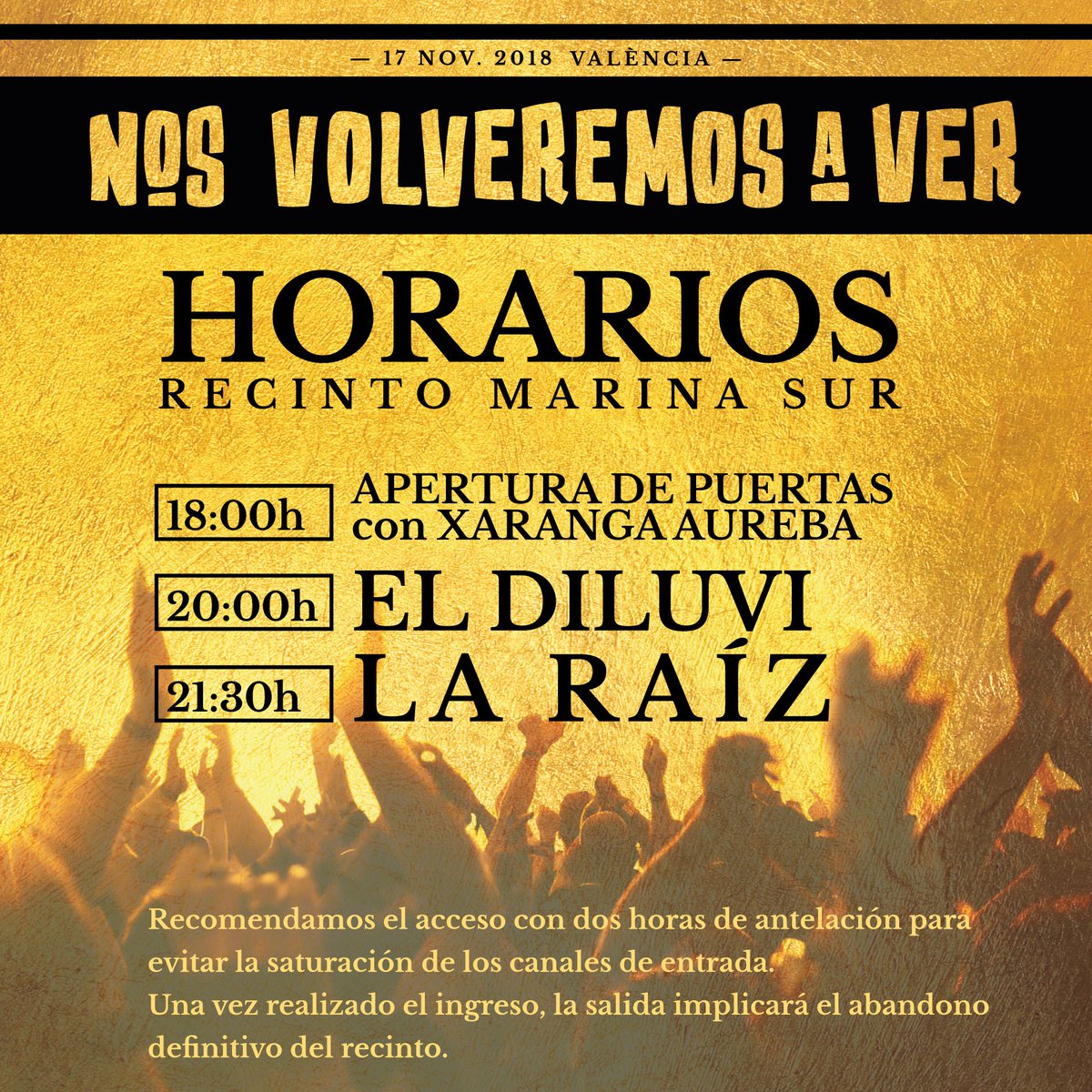 laraizband's tweet photo. ¡València cuenta atrás!
@AMAureba @el_Diluvi @laraizband https://t.co/7GMTTNmxld