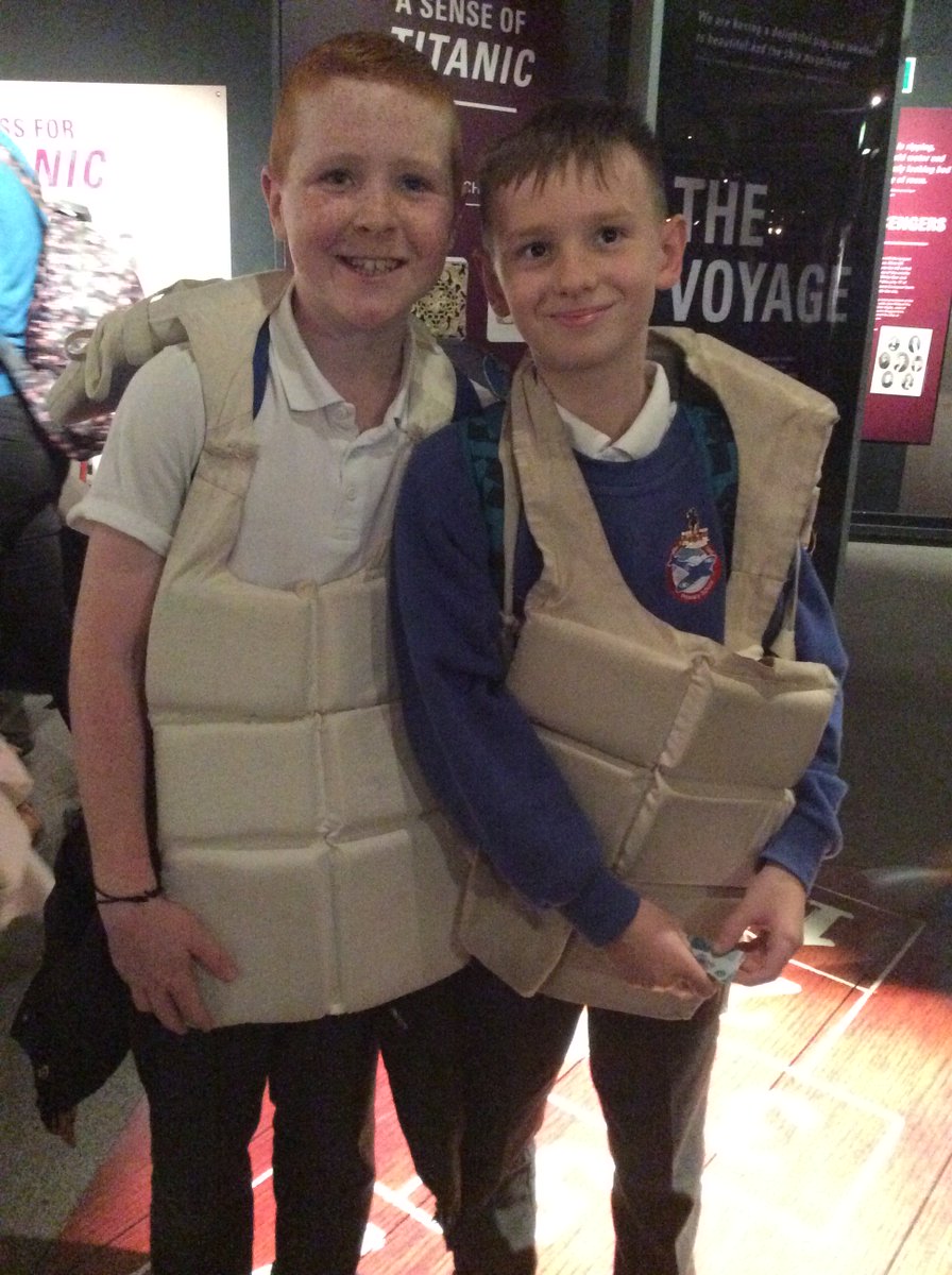 ReginaldMitch's tweet photo. Thank you to the @MerseyMaritime museum for a fantastic day. Year 6 had a fantastic day! #Titanic #lifejacketready #launch #jobs #learningmadefun https://t.co/e6RD2TPXn0