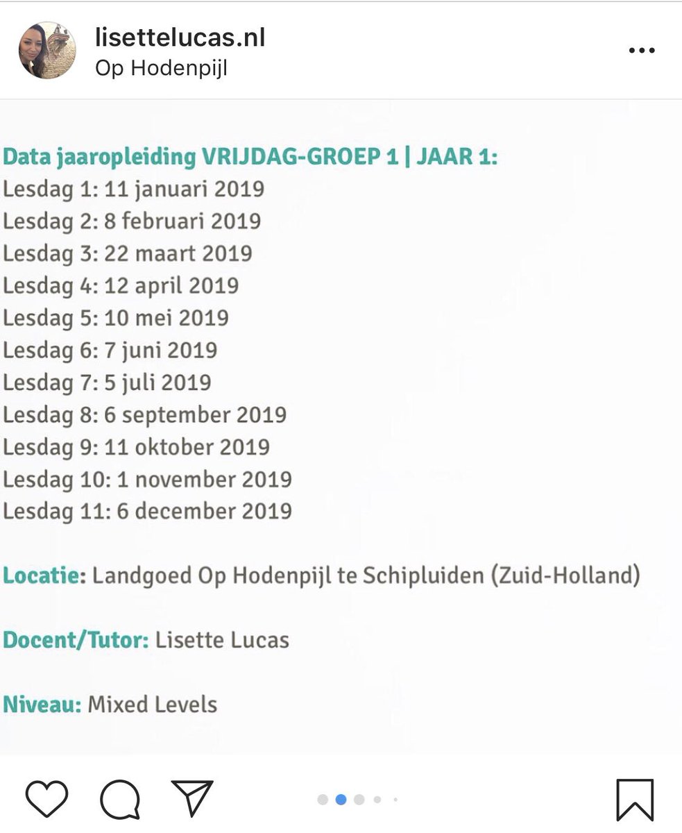 Lisettelucas's tweet photo. Nieuw: #JAAROPLEIDING #INTUÏTIEVE #ONTWIKKELING & #MEDIUMSCHAP 2019 💙Meer info: https://t.co/kQe41KISgO https://t.co/BRE6Pq83El