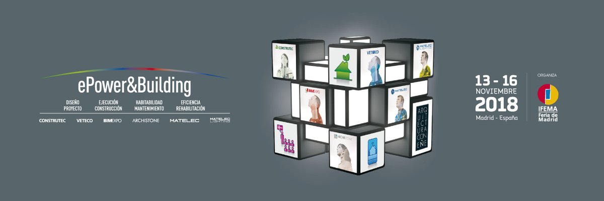 ifemabenelux's tweet image. Geweldig event voor #bouwsector van 13/11 tot en met 16/11 @epowerbuilding @feriademadrid #ePowerBuilding18 #Veteco18 @Matelec_ @Construtec_ #Bimexpo #Archistone #Spanje #Madrid #bouwfase #BIM