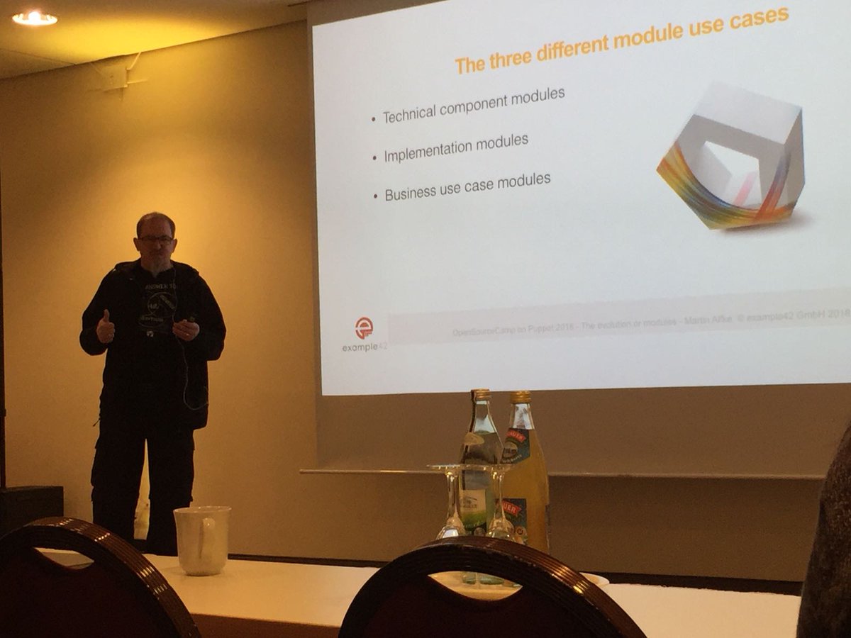 Netways's tweet image. #OSCAMP halftime! More fun and inspiring talks coming! #puppetize /juh