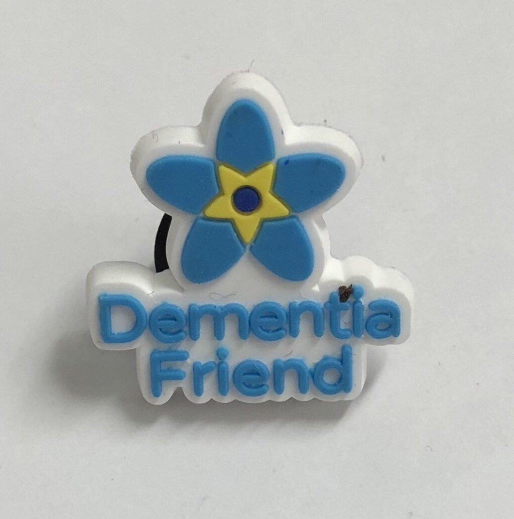 Excited to have received my Dementia Friend badge today. #makingadifference #laterliving #ispiredvillagesgroup #Dementiafriend