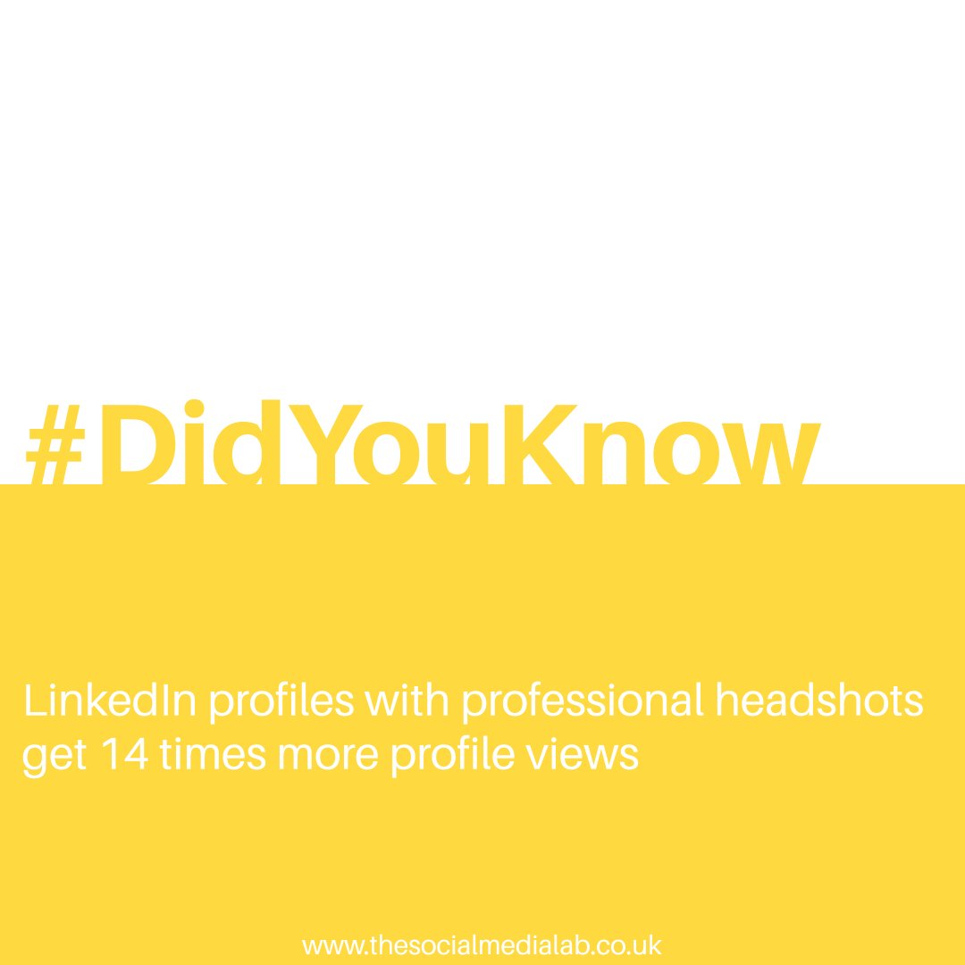 _TSMLab's tweet image. #didyouknow

LinkedIn profiles with professional headshots get 14 times more profile views