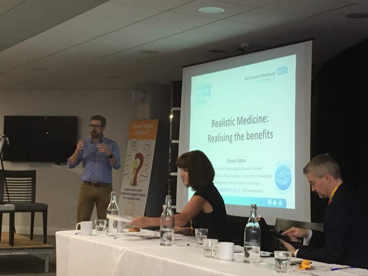 <a href="/drsimoneaton/">Simon Eaton</a> delivering his session with <a href="/lindsayeoliver/">lindsay oliver</a> at the #realisticmedicine event today hosted by <a href="/NorthumbriaNHS/">NorthumbriaNHS</a> <a href="/LegaCare/">LegaCare - Transforming justice for the vulnerable</a>