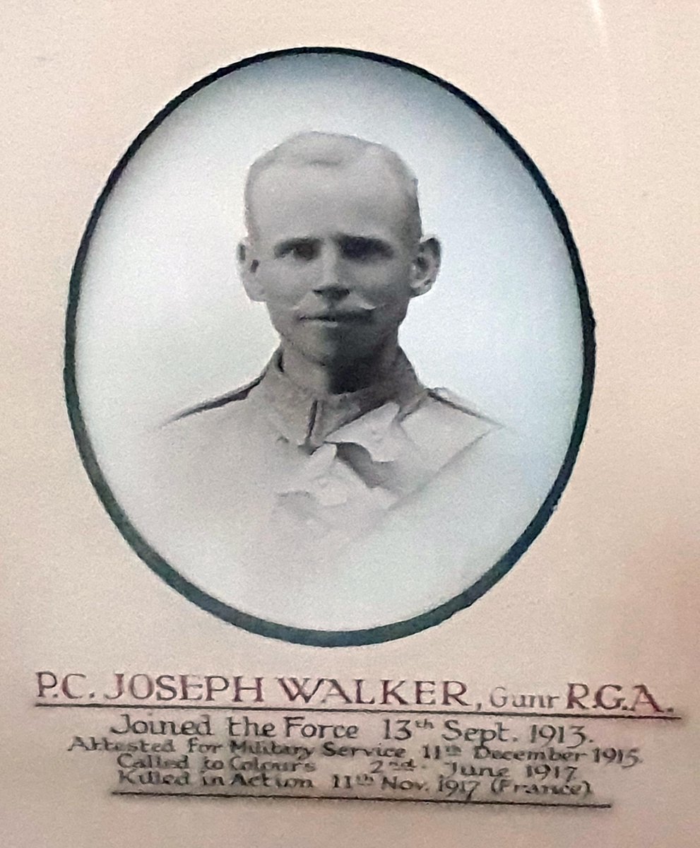 leicspolice's tweet photo. Today we remember PC Joseph Walker who was killed in action and buried at Bard Cottage Cemetery near Dixmude, #Belgium. #LestWeForget #LestWeForgetUK #RemembranceDay https://t.co/syqCC02hoW