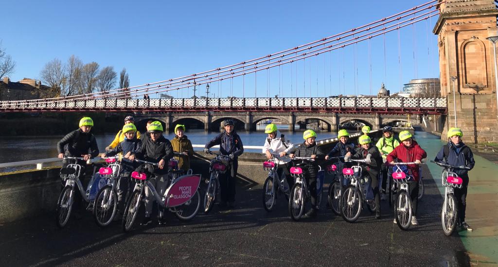 snhs_cycling's tweet photo. By the bonnie bonnie Clyde @nextbikeUK @SustransScot @Prof_Balance https://t.co/mJxqpPwuJp