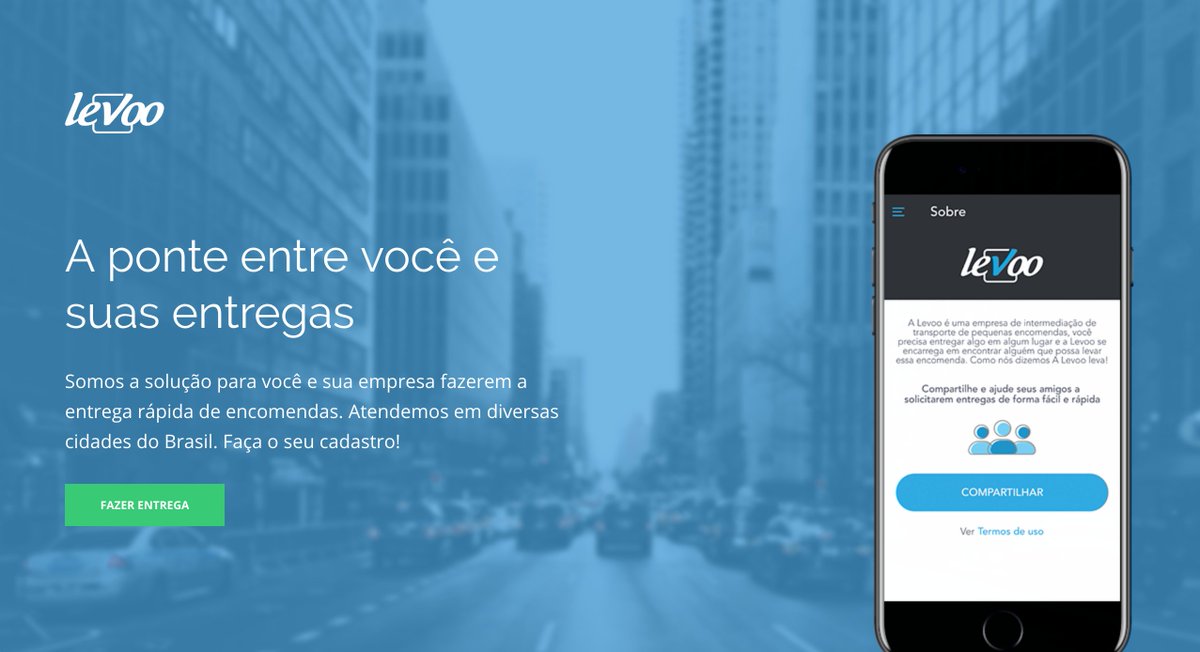 envixo's tweet image. Está no ar a nova landing page da empresa Levoo desenvolvida pela Envixo. 💪😁👨‍💻

A Levoo realiza entrega rápida de encomendas para pessoas físicas e empresas. Atende em diversas cidades do Brasil.

levoo.com.br