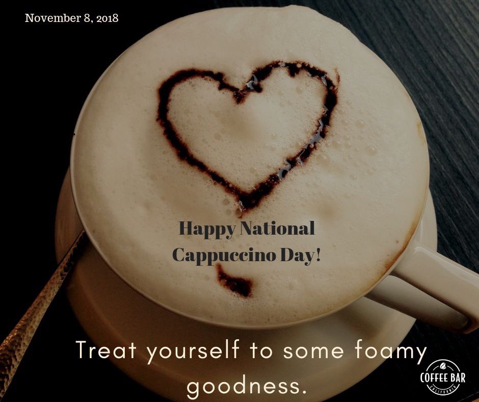 Stop in today! #NationalCappuccinoDay #coffeeshop #pittsburgh