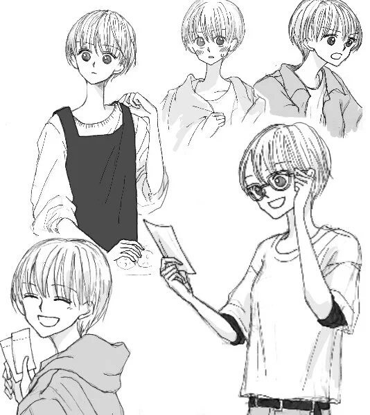 春子練習〜

春子と美月は、描くのが特に難しい。ふたりとも(種類は違うけど)どこにいてもなんとなく目立つ人気者、であってほしいのですが、そういう設定がハードル高すぎて、まー描けない。でも今まで優しい言葉を頂いたこともあるので、本当に救われております、このままやっちゃいます 