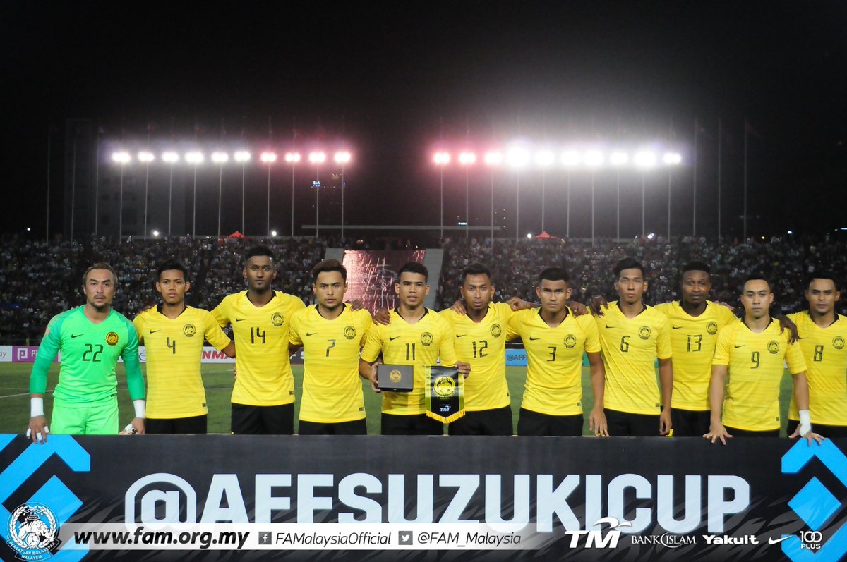 FAM_Malaysia's tweet photo. 2018 AFF Suzuki Cup | Thursday, 8 November 2018

Half Time

CAMBODIA 0-1 MALAYSIA
Norshahrul Idlan Talaha 30'

#FAM #HarimauMalaya #AFFSuzukiCup18 https://t.co/iHa6Mm1yJa