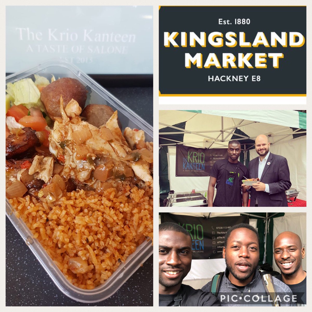 TheKrioKanteen's tweet photo. We're back @KingslandMarket this weekend and we’ve got a new veggie dish on the menu 🙌🏿🤤 Oh and did I mention that you’ll also be able to order our food from UberEats this Saturday? Don’t say I didn’t tell you 👀#thekriokanteen 🍽🇸🇱 #yugobelful #londonfoodie #Hackney #Dalston https://t.co/ZMBzTExH7D