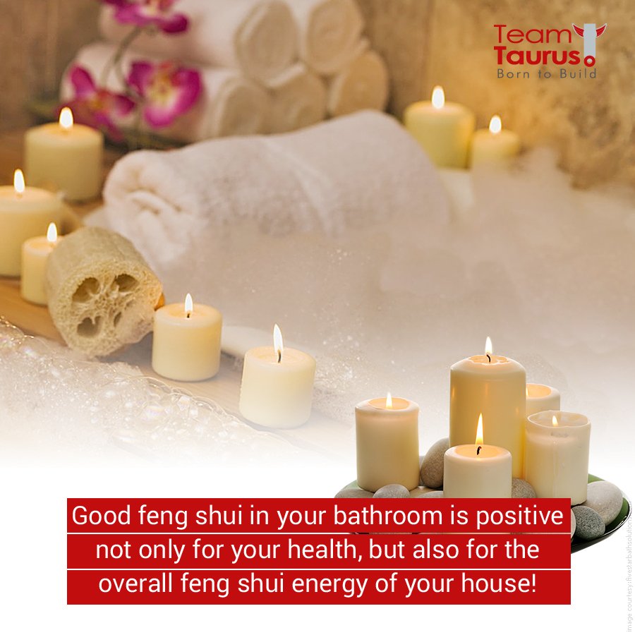 teamtaurusindia's tweet photo. Keep your bathroom clutter free and bring art that pleases your senses, candles or an aromatherapy diffuser to create a spa feel. This enhances the feng shui of your bathroom. #FengShuiTips https://t.co/JzEeSJNPCz