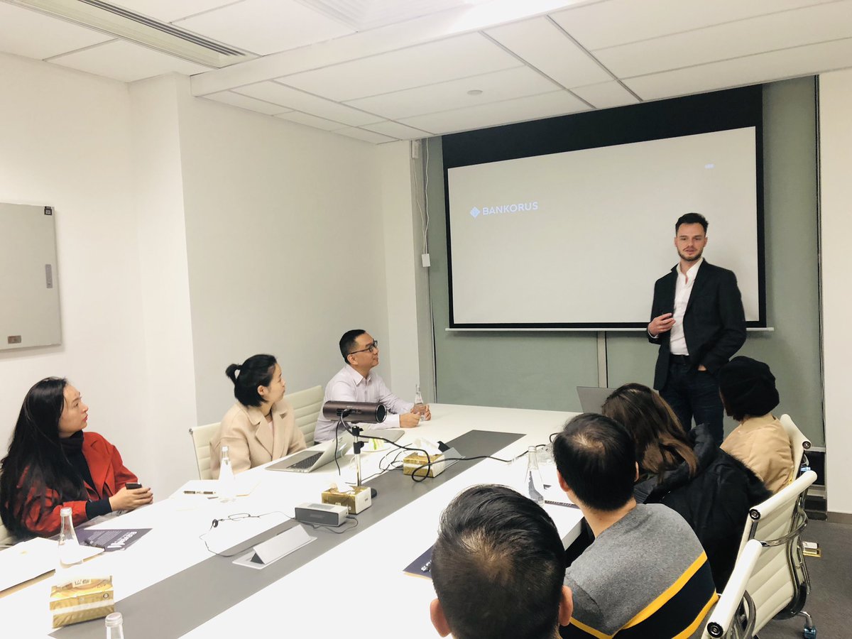 WxyUp's tweet photo. November 8th, on WXY ELEVEN STO Training Club, @Bankorus the first private wealth management platform powered by Ai and built on blockchain joined. President Eagle  An, CEO Gregory of Bankorus delivered speech and shared their opinions on STO operation. https://t.co/R4CfcxXVvC