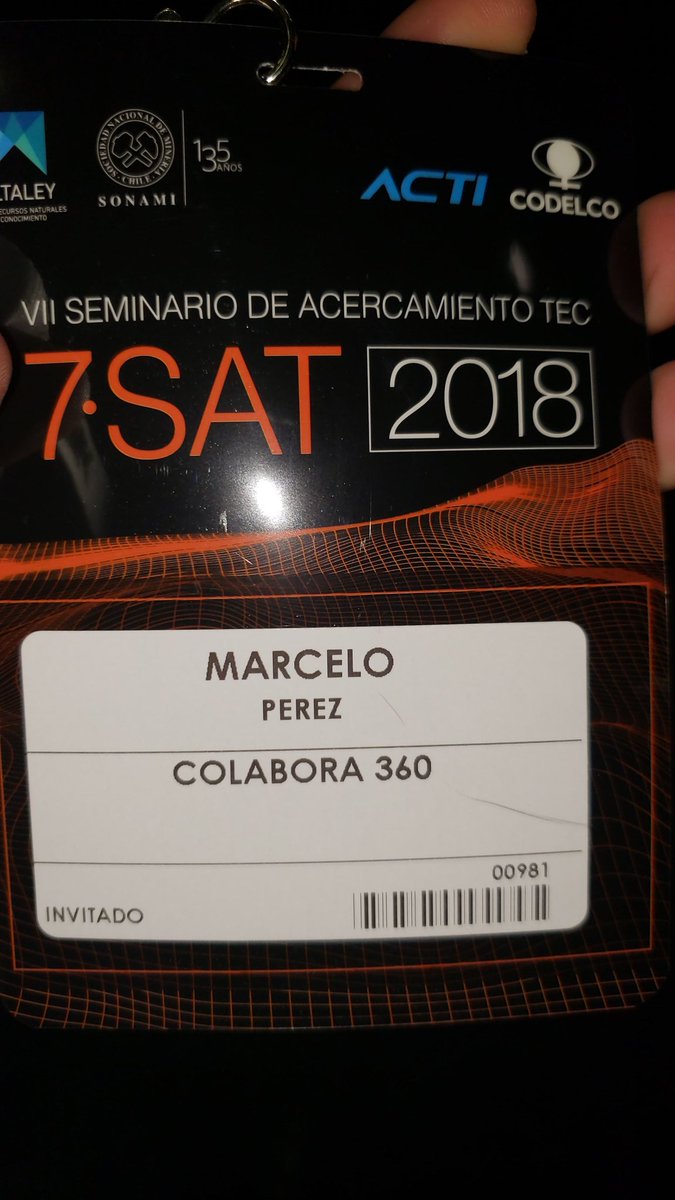 CiberIot's tweet photo. #7sat2018 #hoymetal presente @HoyMetal #Colabora360 @CodelcoCorp https://t.co/KOTbFNKdkc