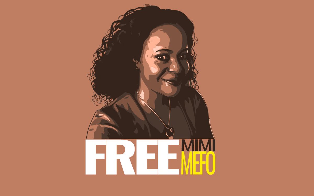 EmmanFre's tweet photo. Cameroonian journalist @Mimimefo237 has been jailed since yesterday (7th Nov) for "attempt to the internal security of the state". She might face a military tribunal on Monday.

There is no valid reason for her arrest.
#FreeMimiMefo

(Art by @Yannickdeubou ) https://t.co/P3fLJZH6yO