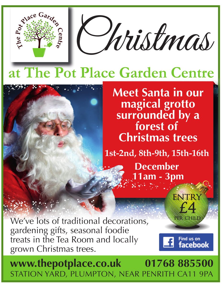 Santa's Grotto at The Pot Place Garden Centre Saturday's and Sunday's 1st to 16 December socsi.in/XNgQr