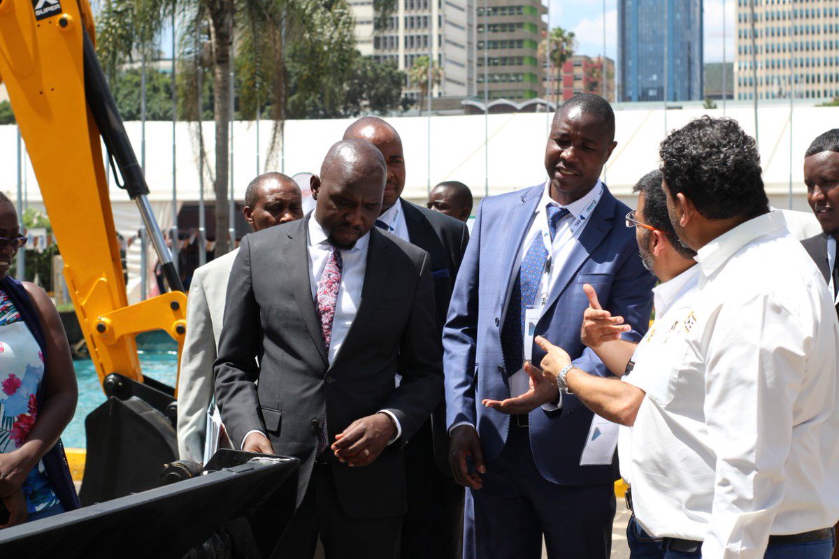 ncakenya's tweet photo. NCA Ag. Eng. Maurice Akech together with Hon. Kipchumba Murkomen visiting the exhibition booths at KICC. <RG>
#ICORCE2018 https://t.co/5gZZK74ILj