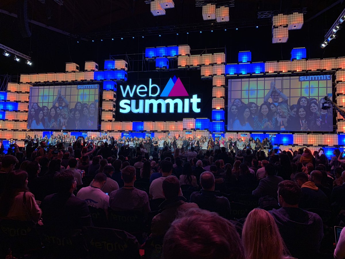 Igor_Fdez's tweet photo. #womenintech on the stage at Altice Arena @WebSummit https://t.co/ST4qWPWJIK