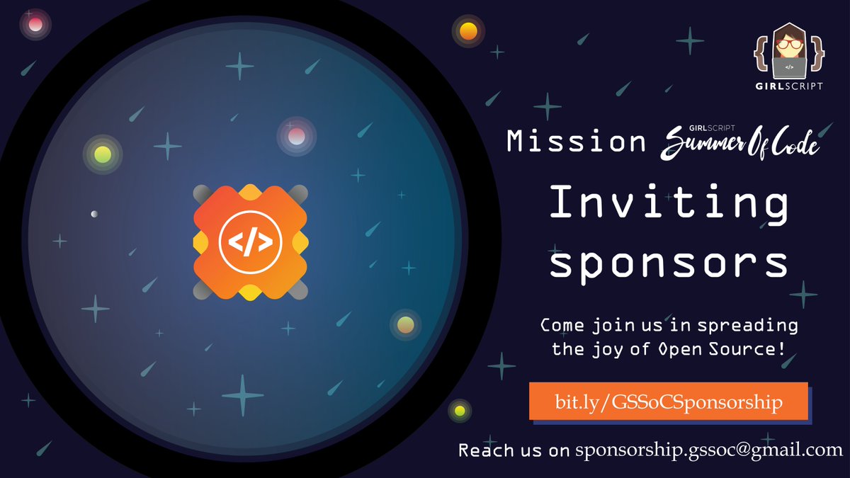 girlscriptsoc's tweet photo. After an enormously successful 1st edition, we are fuelled for a 2nd edition and are looking for #sponsorship!
Know more here: https://t.co/sfZP7g8C5D
Have a look at our brochure here: https://t.co/Q8zE82B75b
RT for reach!
#Sponsorship #GSSoC #GSSoC2019 #OpenSource #Diversity https://t.co/kwGn6cUeU7