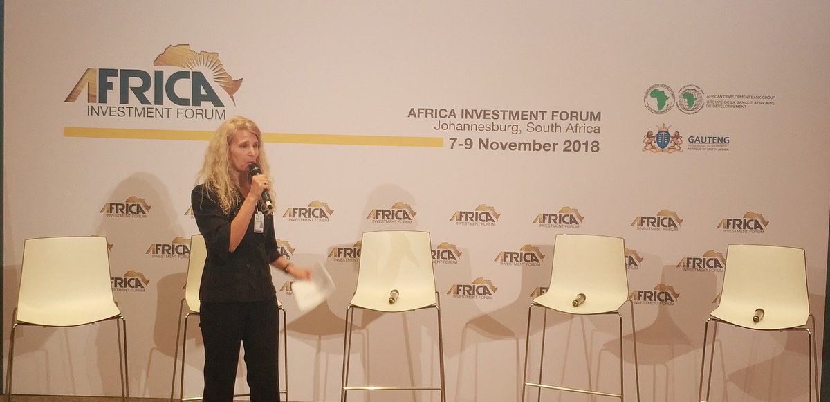 AIFMarketPlace's tweet photo. 'Africa's agribusiness sector will be worth about $1 trillion in 2030. We need to unlock this potential for #Africa's transformation', @AfDB_Group Vice President Jennifer Blanke highlights opportunities in Africa's #agriculture. #AfricaInvestmentForum https://t.co/BONFHLIMqZ