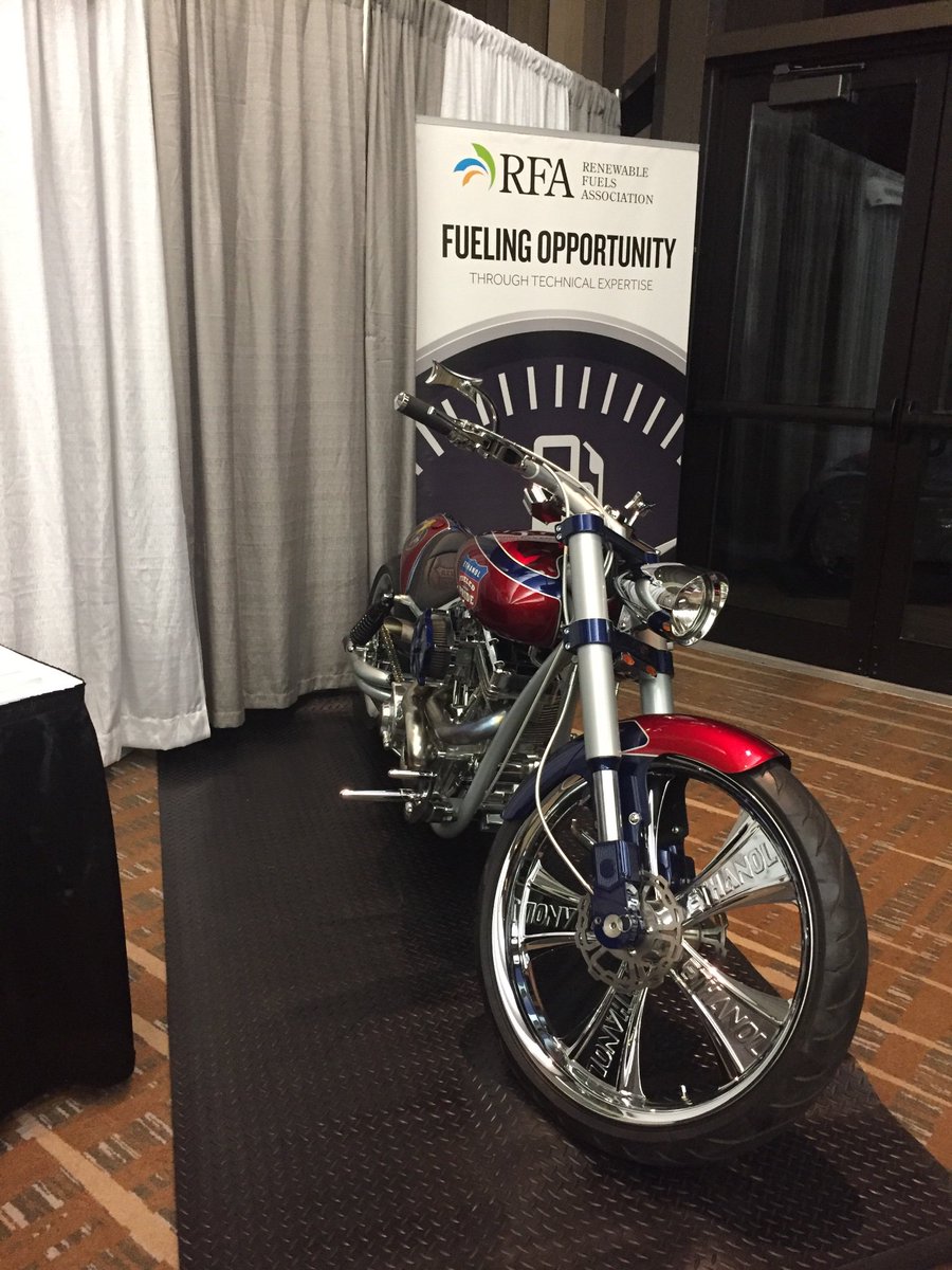 EthanolRFA's tweet image. At @NAFB? Want to see the custom @WhereIsPaulJr #ethanol motorcycle? Stop by booth 104 to check it out. #fuelyourknowledge