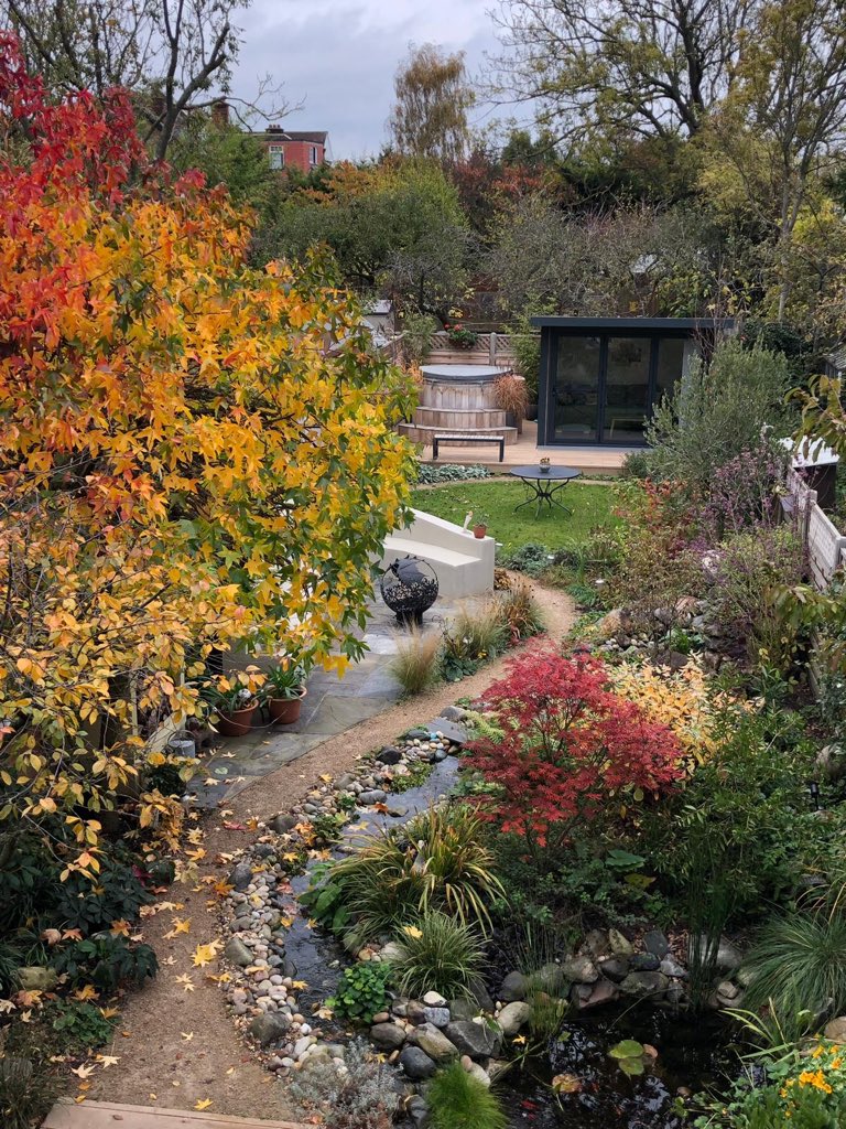 I received this stunning photo from one of my London clients, would you believe it this garden was only built last year. So delighted with how it is looking #gardendesign #planting